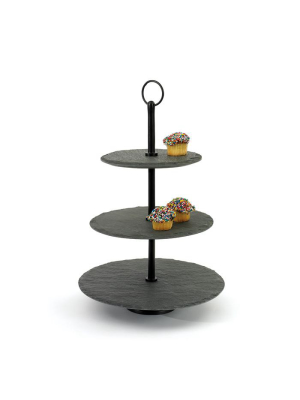 Round Slate Fruit Stand By Bd Edition