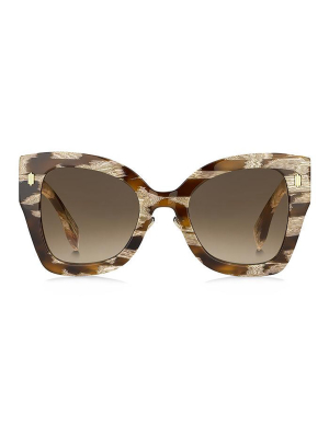 Fendi Eyewear Oversized Cat Eye Sunglasses