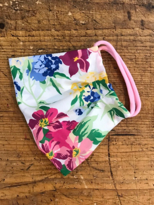 Adult Cotton Mask In Pink Hydrangea Liberty London Print