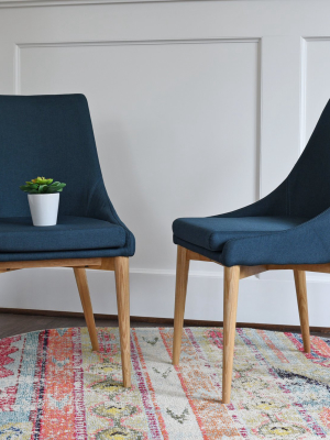 Jessica Dining Chair, Teal Blue (set Of 2)