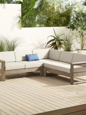 Portside Outdoor 3-piece L-shaped Sectional