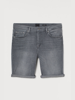 Slim Fit Denim Shorts