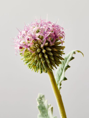 Faux Silver Thistle Plant Stem