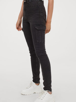 Slim High Cargo Jeans