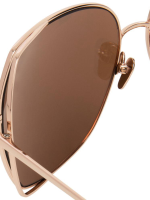 Linda Farrow 590 C3 Oversized Sunglasses