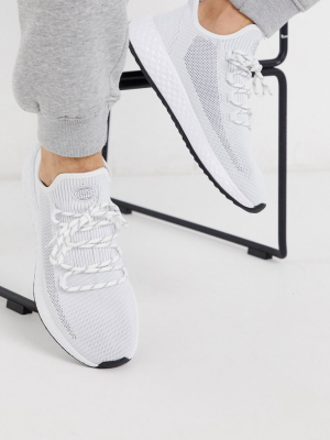 Pull&bear Mesh Sneaker In White