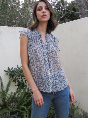 Daisy Chain Sheer Button Up Top