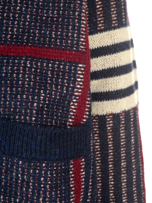 Thom Browne Intarsia V-neck Cardigan