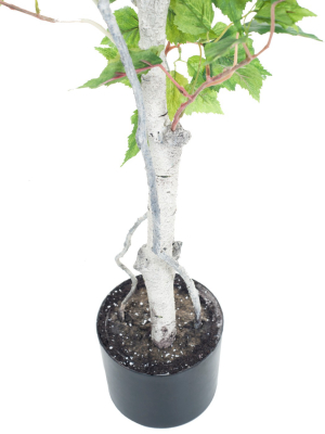 Pure Garden 5ft Birch Artificial Tree