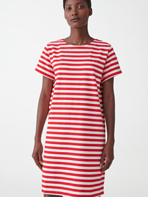 Striped Cotton T-shirt Dress