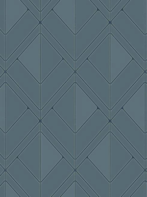 Diamond Shadow Wallpaper In Blue From The Geometric Resource Collection By York Wallcoverings