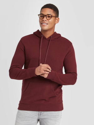 Men's Regular Fit Fleece Pullover Hoodie - Goodfellow & Co™ Pomegranate Mystery