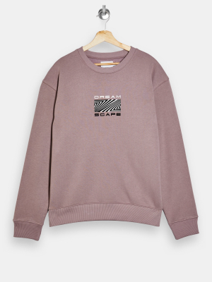 Lilac Dream Print Sweatshirt