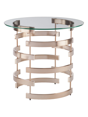 Bevmar End Table - Champagne - Aiden Lane