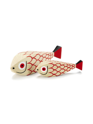 Wooden Doll Mother Fish And Child