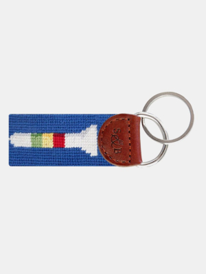 Smathers & Branson Golf Tees Needlepoint Key Fob