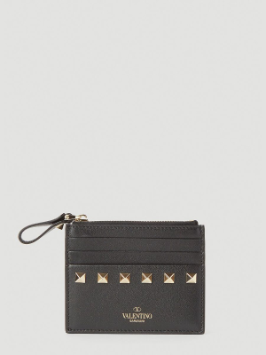 Valentino Garavani Rockstud Zipped Cardholder