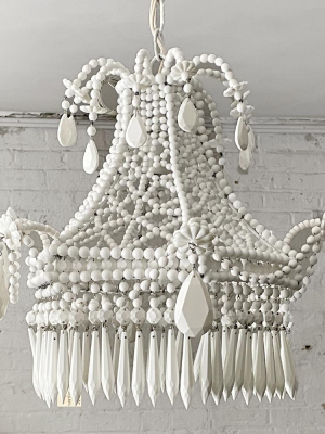 Handpainted Pavillion Crystal Chandelier