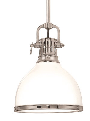 Randolph 1 Light Pendant Polished Nickel