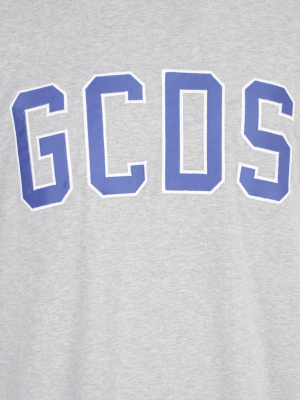 Gcds Logo Embroidered Crewneck T-shirt