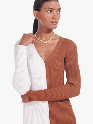 Shoko Sweater | Tan White