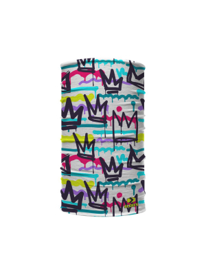 Graffiti King Crown Kids Neck Gaiter