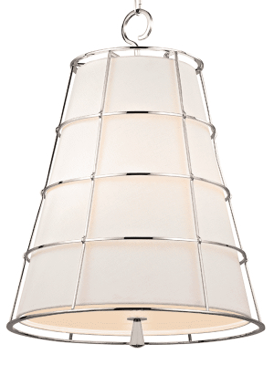 Savona 3 Light Pendant Polished Nickel