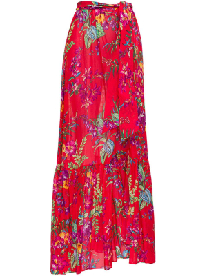 Etro Floral Tiered Maxi Dress