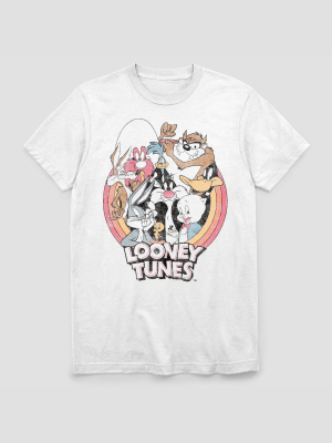 Men's Looney Tunes Short Sleeve Graphic T-shirt - White