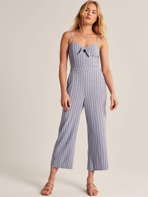 Tie-front Jumpsuit