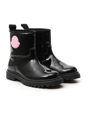 Moncler Enfant Logo Patch Rain Boots