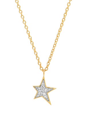 Diamond Star Charm Necklace