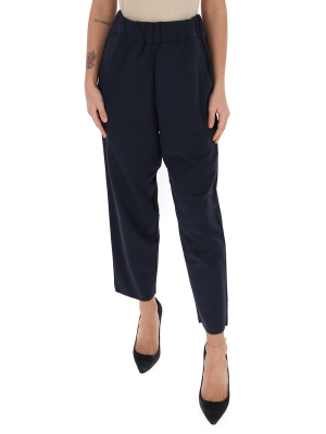 Barena High-waisted Cropped Pants