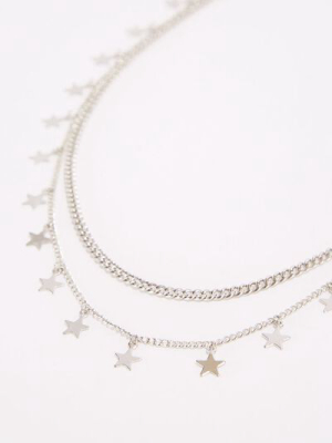 Layered Star Charm Necklace