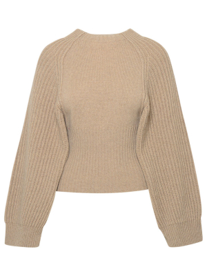 Stella Mccartney Ribbed Balloon Sleeve Jumper