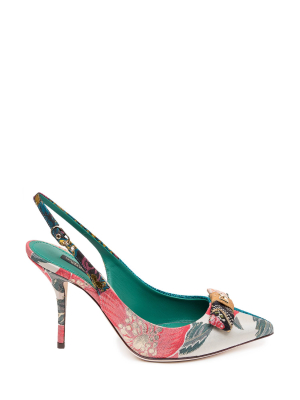 Dolce & Gabbana Floral Slingback Pumps