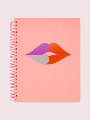 Heart Lips Spiral Notebook