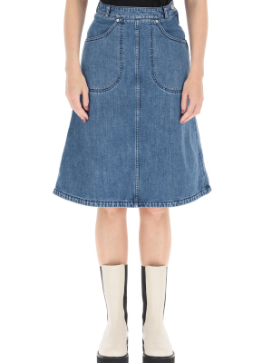 Kenzo Knee-length Denim Skirt