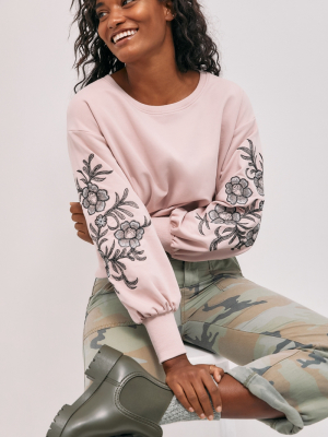 Dawna Embroidered Sweatshirt