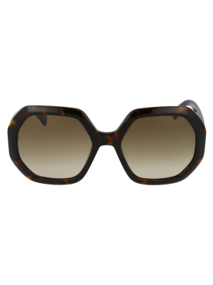 Longchamp Octagonal Frame Sunglasses