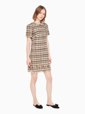 Heart It Bi-color Tweed Dress