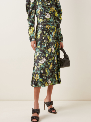 Irwin Floral Silk Midi Dress