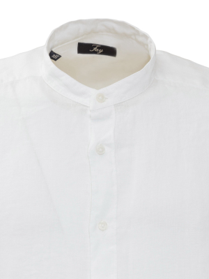 Fay Mandarin Collar Shirt