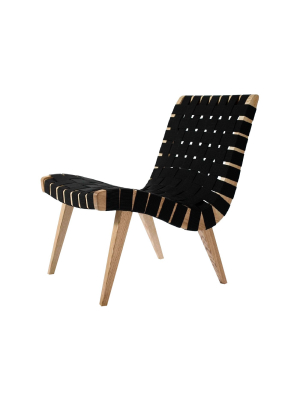 Weave Lounge Chair - Black - Aeon