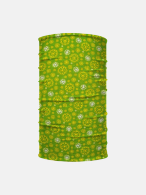 Green Daisy Neck Gaiter