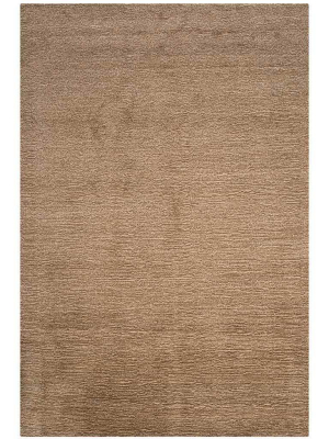 Himalaya Solid Brown Area Rug