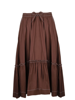 P.a.r.o.s.h. Flounce Midi Skirt