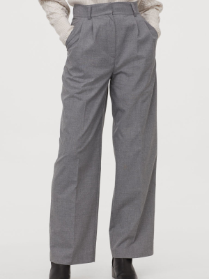 Wide-leg Suit Pants