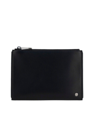 Ermenegildo Zegna Logo Plaque Pouch