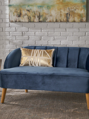 Amaia Modern New Velvet Settee - Christopher Knight Home